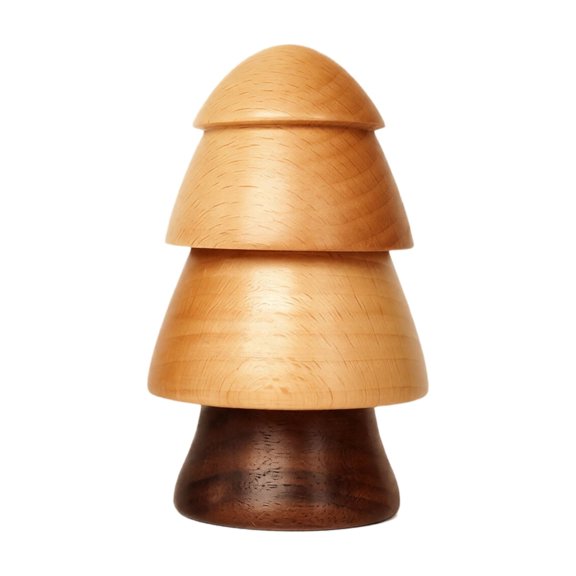 Wooden Toothpick Holder | Two Tone Wood Tree Toothpick Holder | Wood Toothpick Container | Farmhouse Kitchen Decor | Housewarming Hostess Gift