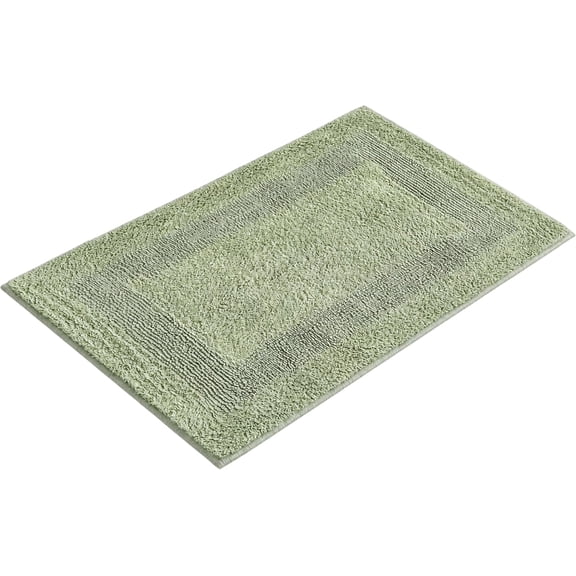 The Wooden Town Cotton Tufted Bath Rug, Soft Absorbent Bathroom Mat, Non Slip Machine Washable Bath Mat for Shower, Tub, Sink, Bathroom Floor - Sage, 20 x 32 Inches