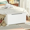 thumbnail image 1 of Wooden Toy Box Storage With Safety Hinge,Lid Storage Bench For Bedroom Living Room Playroom Boys & Girls,Toddlers Toy Storage Chest,31.50x13.00x16.70in, 1 of 8