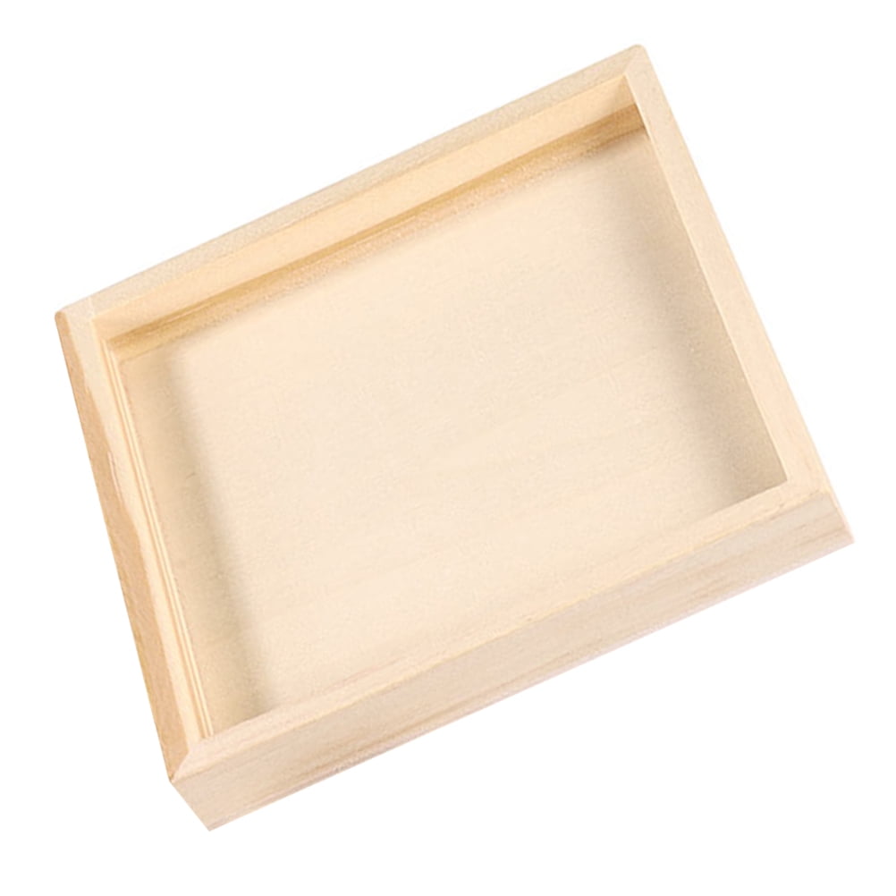 Wooden Toy Tray Jigsaw Puzzle Tray Wood Tray For Puzzle Piece Square Serving Wooden Tray Jigsaw Puzzle Sorting Tray Puzzle Sorter Tray Stackable