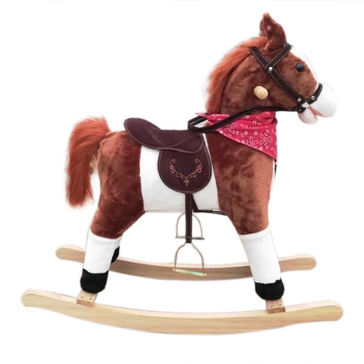 Walmart Rocking Horses Wooden Toys Can Sound Plush Rocking Horse Children'S Toy - Walmart.com