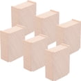 thumbnail image 1 of Wooden Train Set Track Bridge Support 6pcs Stackable Riser DIY Blocks for Kids, 1 of 5