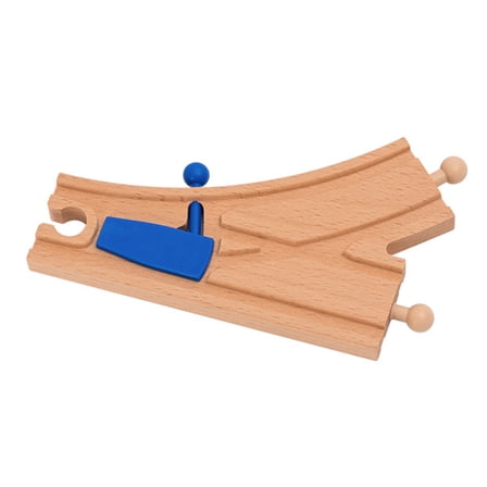Wooden Train Track Connector Railway Part Trains Set Accessories For Kids Train Track Toy With Smoothly Edges