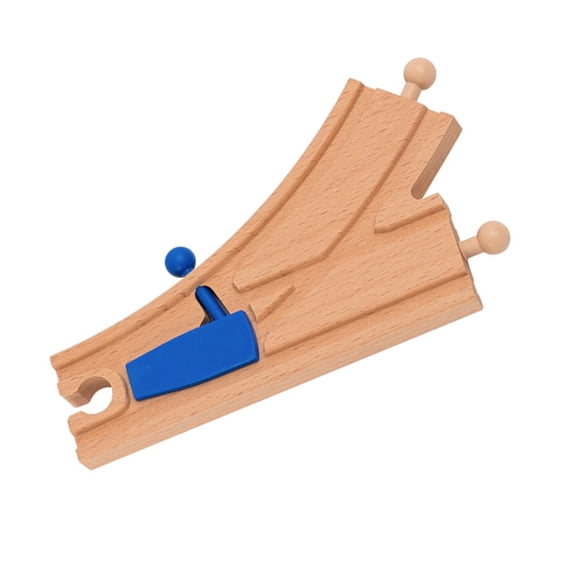 Wooden Train Track Connector with Safe Interlockings Edges & Expandable Design for Railway