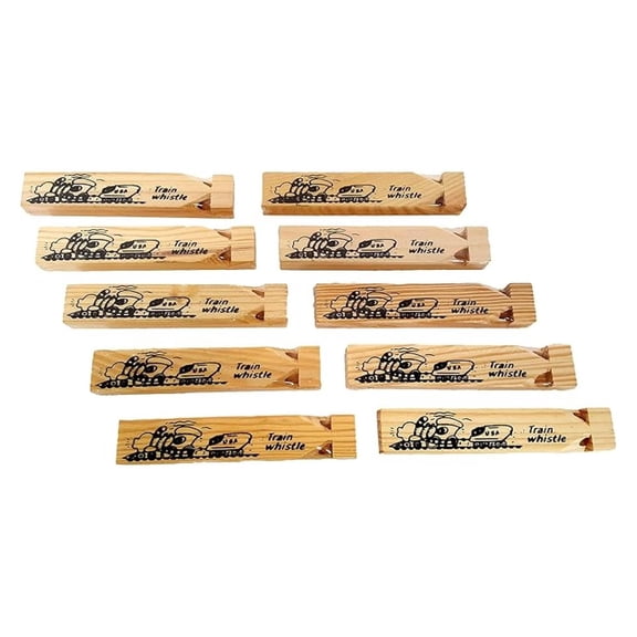 Wooden Train Whistles, By (12 Pack)