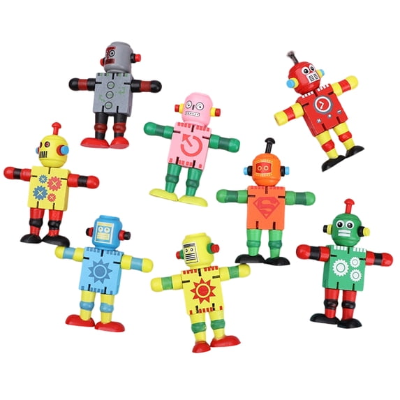 Wooden Transformable Robot Toy for Kids – Elastic, Shape-Shifting Early Learning STEM Toy for Preschool Education, Parent-Child Play & Classroom Activities, Eco-Friendly Natural Wood