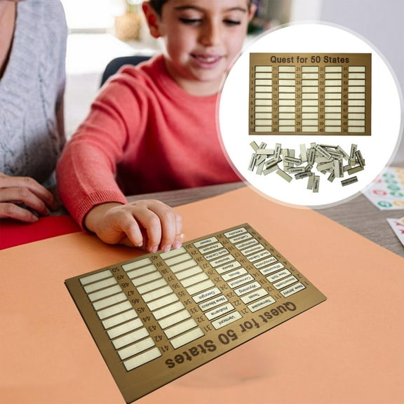 Wooden Travel Map Sign, 50 States Wall Art Adventure Tracker, Personalized Travel Countdown Board, Rustic Home DÃ©cor Gift for Travelers (26.5cm x 18cm)