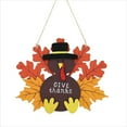 thumbnail image 1 of Wooden Turkey Door Hanger, Thanksgiving Fall Decor for Indoor Outdoor Use, Seasonal Ornament for Front Door Home Decoration with Autumn Theme, 1 of 6