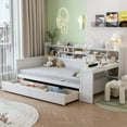 thumbnail image 1 of Wooden Twin Size Bed with Storage - Multifunctional & Stable, 1 of 20