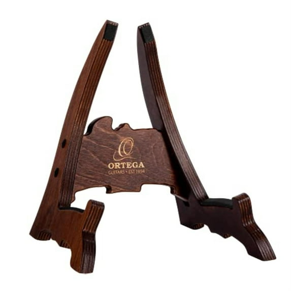 Ortega Guitars OWUS-1 Wooden Single Ukulele Stand, Birch Brown