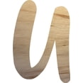thumbnail image 1 of Wooden Unpainted Letter, Paintable 4'' Tall Alphabet U Craft, DIY Jacklin Font, 1 of 5