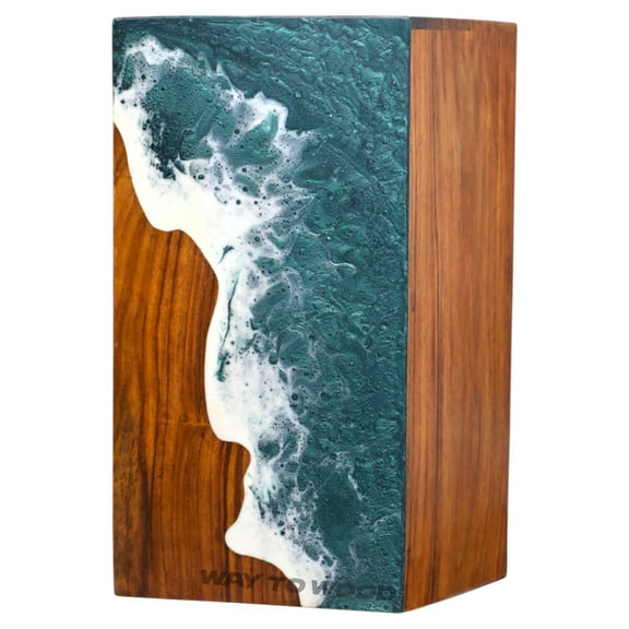 Wooden Urn for Human Ashes Adult Male/Female – Premium Memorial Urns for Adults – Durable Cremation Urn Box for Ashes, Suitable for Burial or Home Display