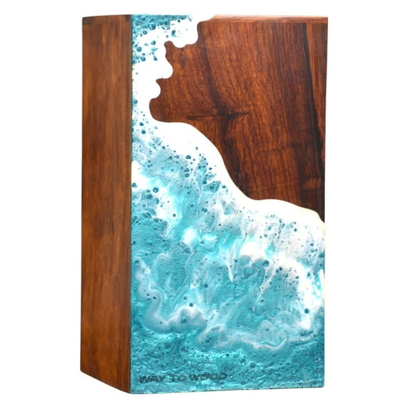 Wooden Urn for Human Ashes - Memorial Urn for Adult Male/Female, Pet, Dog & Cat Ashes - 20 Cu/in Capacity - Cremation Box for Home Display or Burial