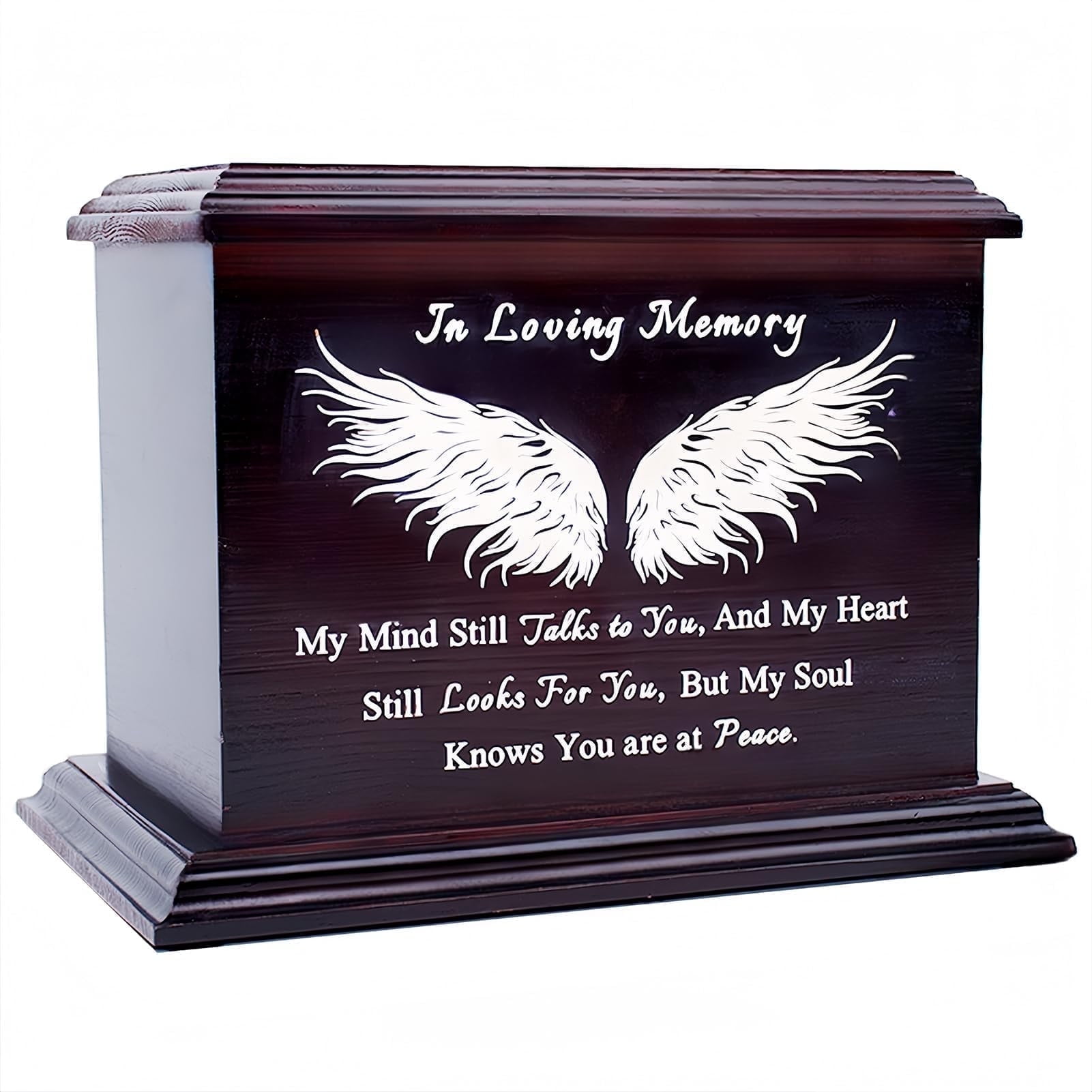 Wooden Urns for Ashes - Decorative Urns for Men Women - Adult Ashes ...