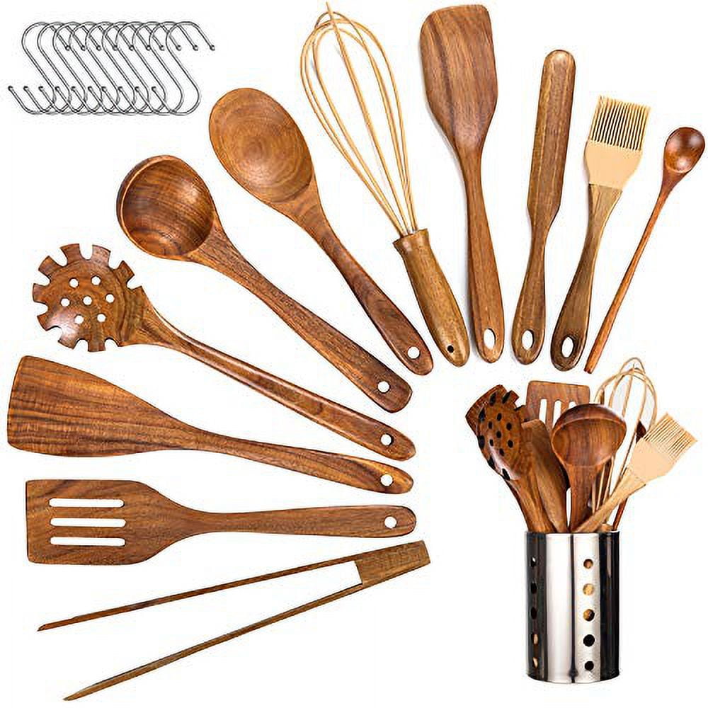 Buy Handmade Utensil Set. Wooden Cute Kitchen Utensils 12/30 cm. Oak Wood  Kitchen Supplies & Utensils Set of 5 Online - MyFancyCraft