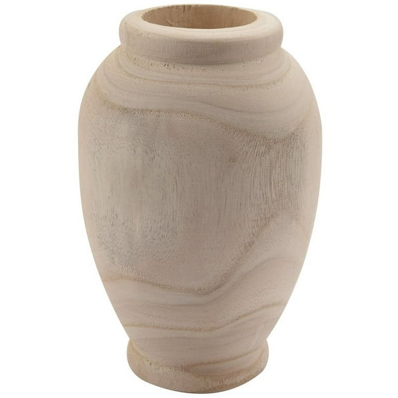 Wooden Vase Decoration Living Room Table Solid Wood Ware Flower Bottle Ornament Home Decoration