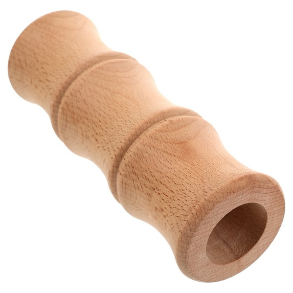 FUEENIRVA Retro Style Decorative Vase for Home Decor, Wood Color Plastic, 1 Piece Tabletop