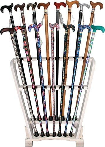 The Wooden Walking Cane Stand – Elegant Display & Storage Rack for 15 ...