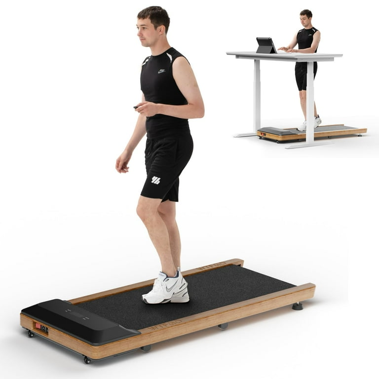 Wooden Walking Pad Under Desk Treadmill, Treadmills for Home