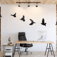 thumbnail image 1 of Wooden Wall Art for Home Decoration |4 Birds | Black, 1 of 7