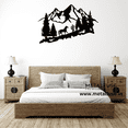 thumbnail image 1 of Wooden Wall Art for Home Decoration | Mountain Horse | Black, 1 of 7