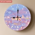 thumbnail image 1 of Wooden Wall Clock with Winter Village Scene, Silent Movement, Battery Operated (AA Batteries Not Included), Artistic Home Decor, 10×10inch (25×25cm), 1 of 9