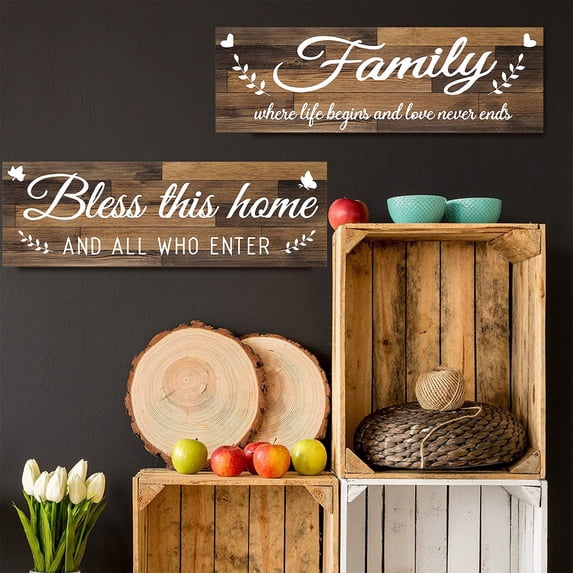 Wooden Wall Decoration Rustic Sign Home Decor Art