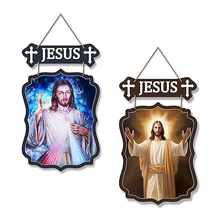 Wooden Wall Hanging Decoration Items for Home | Gifts | Bedroom | Wooden Wall Hanger | Mdf Wall Artwork Decoration for Living Room | Modern Decor Items (Set of 2)