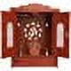 Wooden Wall Hanging Temple for Home and Shop , Office and Home showpiece Temple Beautiful MDF Wooden Temple, Pooja Mandir, Dcor Wooden Acrylic Design, RED, colorsize