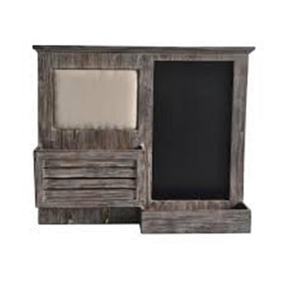Wooden Wall With Pin And Chalkboard