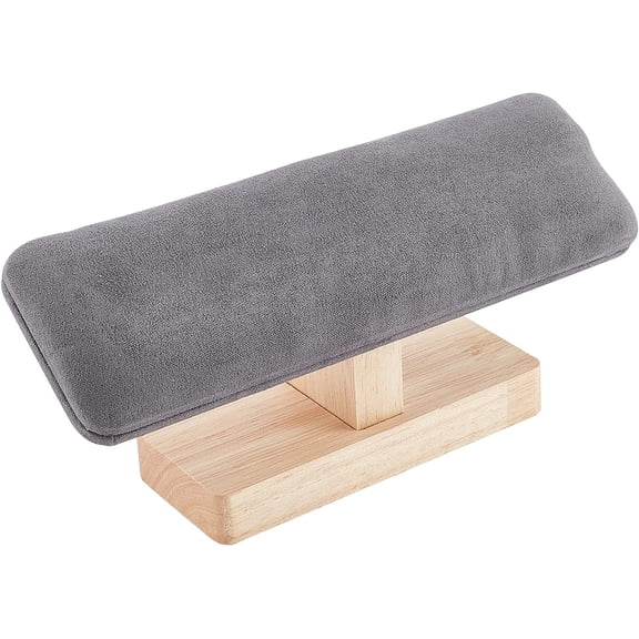 Wooden Watch Display Stand T-Bar Bracelet Holder Suede Jewelry Organizer Holder Removable Bangle Pendants Anklet Tower Rack