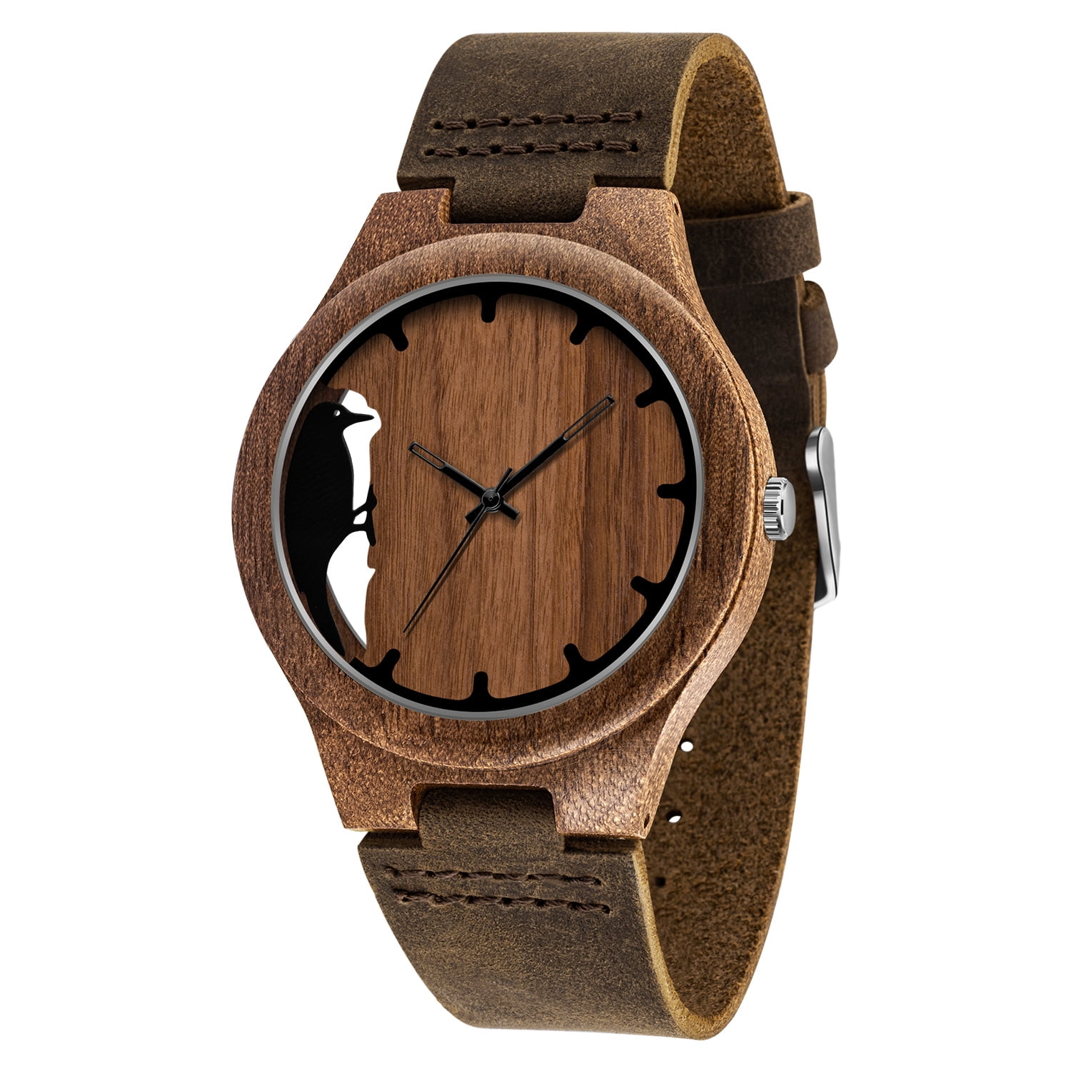 NAVIFORCE Men’s Minimalist Watch – Waterproof Quartz Leather Strap, Auto Date, 30M Water Resistant