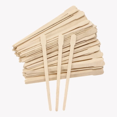 Wooden Wax Sticks Penta Angel 100Pcs Small Skinny Eyebrow Lip Face Hair Removal Sticks Wood Waxing Spatulas Applicator for Home Spa Use (Small)