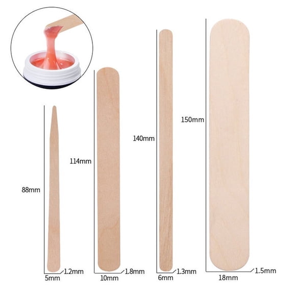 Wooden Waxing Spatula Stick Disposable Hair Removal Tool Multipurpose Applicator