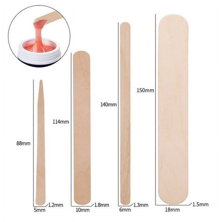 Wooden Waxing Spatula Stick Disposable Hair Removal Tool Multipurpose Applicator