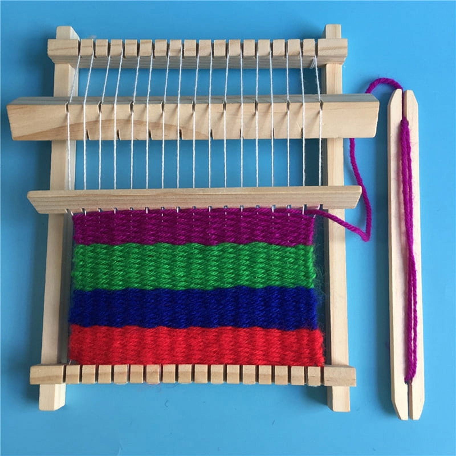 Wooden Weaving Loom Craft Yarn DIY Hand Knitting Machine Kids