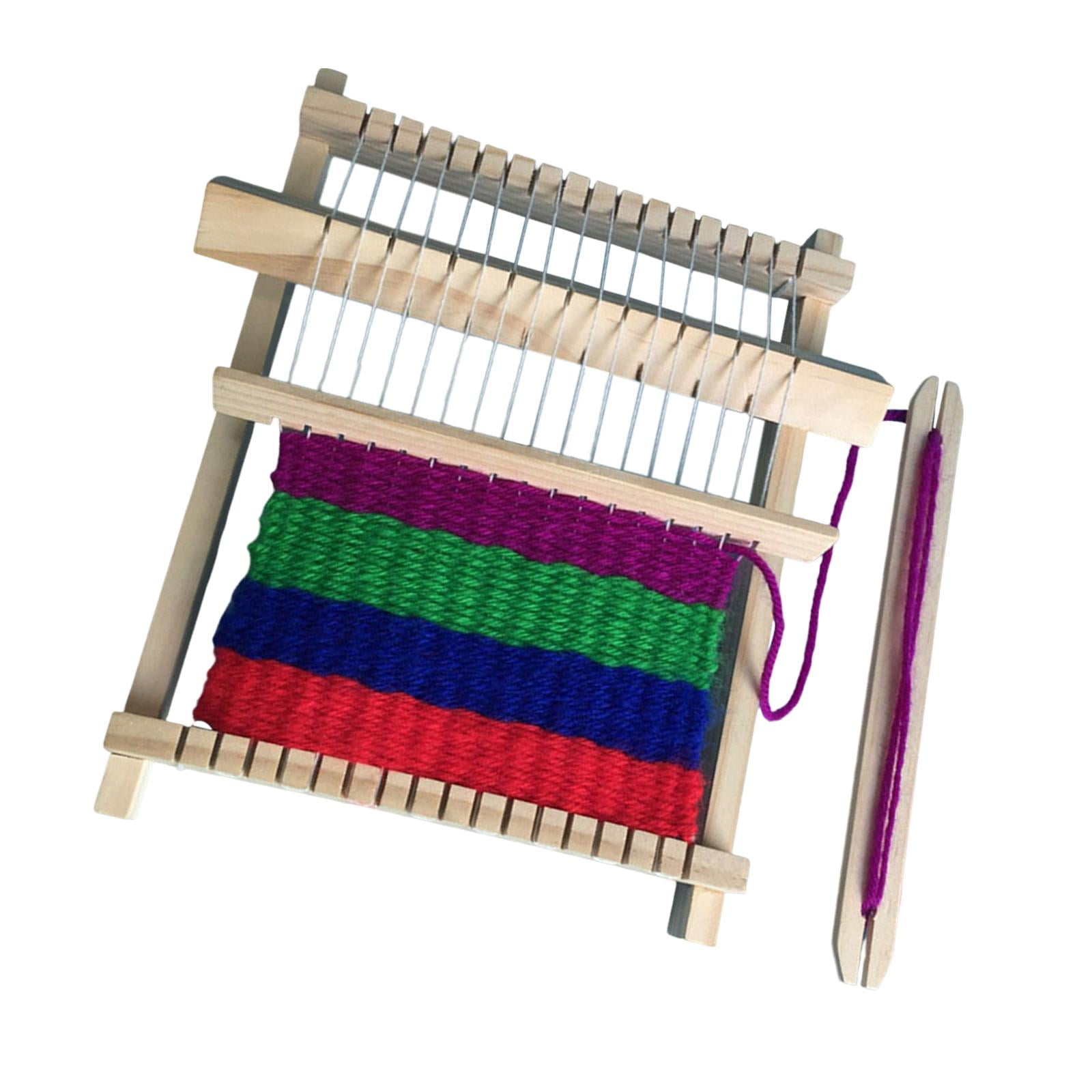 Plastic Long Knitting Loom Kit DIY Crochet Weaving Handmade Machine Needle  Knitter for Beginners Scarf , red color 10.2inch, 10