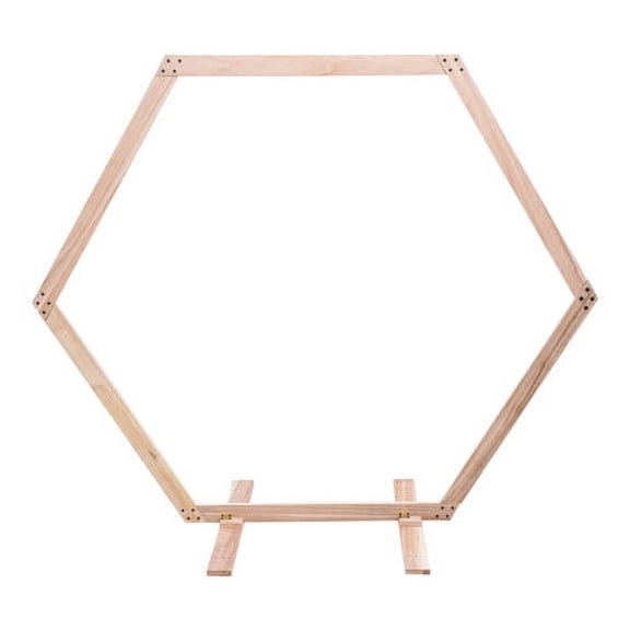 Wooden Wedding Hexagonal Arbor Backdrop Hexagon Wood Wedding Arch Frame Decor