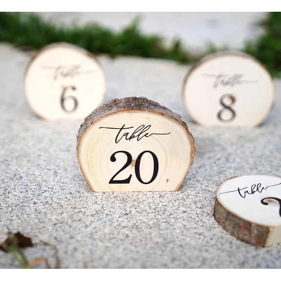 Wooden Wedding Table Numbers 1-20, Perfect for Centerpiece, Reception, Decoration, Party, Anniversary