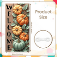 thumbnail image 1 of Wooden Welcome Sign Halloween Autumn Decor Pumpkins Thanksgiving Harvest for Fall Decoration Outdoor Indoor Home, 1 of 9