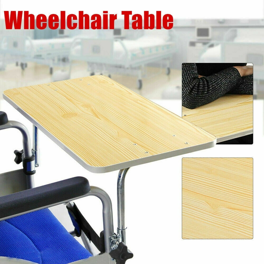 Wooden Wheelchair Tray Lap Desk Accessories Easy to Install and Remove