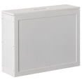thumbnail image 1 of Wooden White Finish Storage Box with Cover, Small Storage Laundry Hamper, 1 of 6