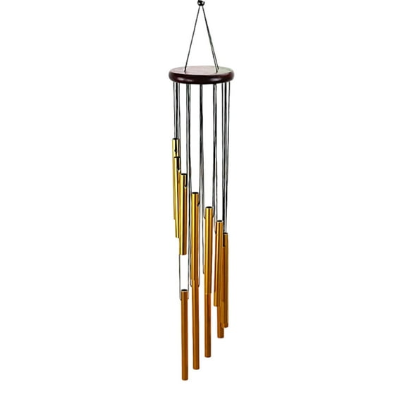 Wooden Wind Chimes for Outdoor & Indoor, Handmade Melodic Windchime Decor with Natural Deep Tones, Gift for Garden Patio Courtyard Home