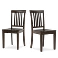 thumbnail image 1 of Wooden Windsor Dining Chairs Set of 2,for Kitchen,Dining Room, Dark Brown, 1 of 13