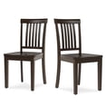 thumbnail image 1 of Wooden Windsor Dining Chairs Set of 2,for Kitchen,Dining Room, Dark Brown, 1 of 9
