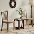 thumbnail image 1 of AFO Wood Dining Chairs Set of 2 with Curved Backrest for Kitchen and Dining Room,Light Brown, 1 of 8