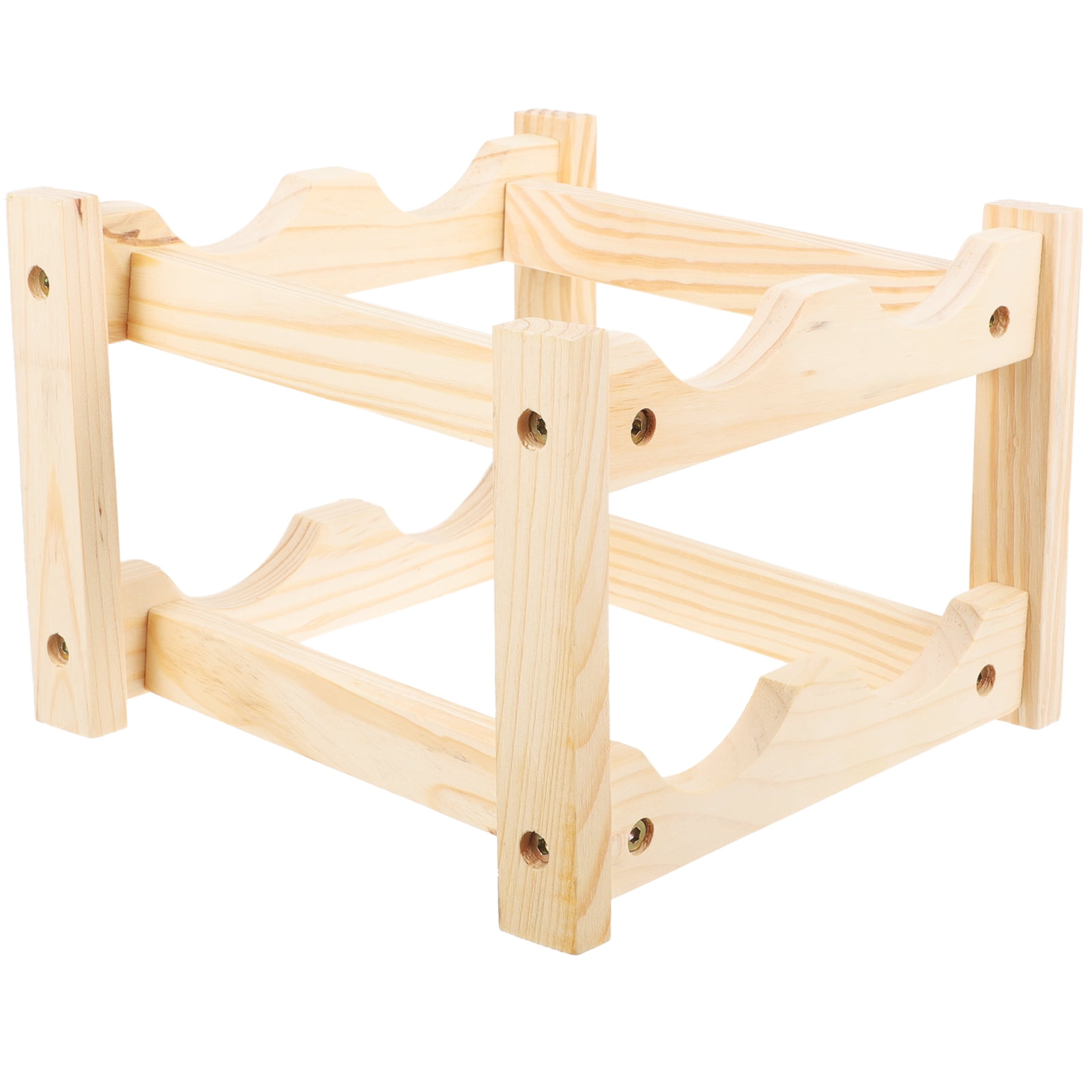 Khaki Wine Rack for Storage Use Sturdy Synthetic Material Countertop 4 ...