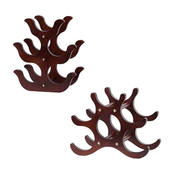 Wooden Wine Rack Countertop Storage Rack Vertical Wooden Design Storage Room Bar Decoration