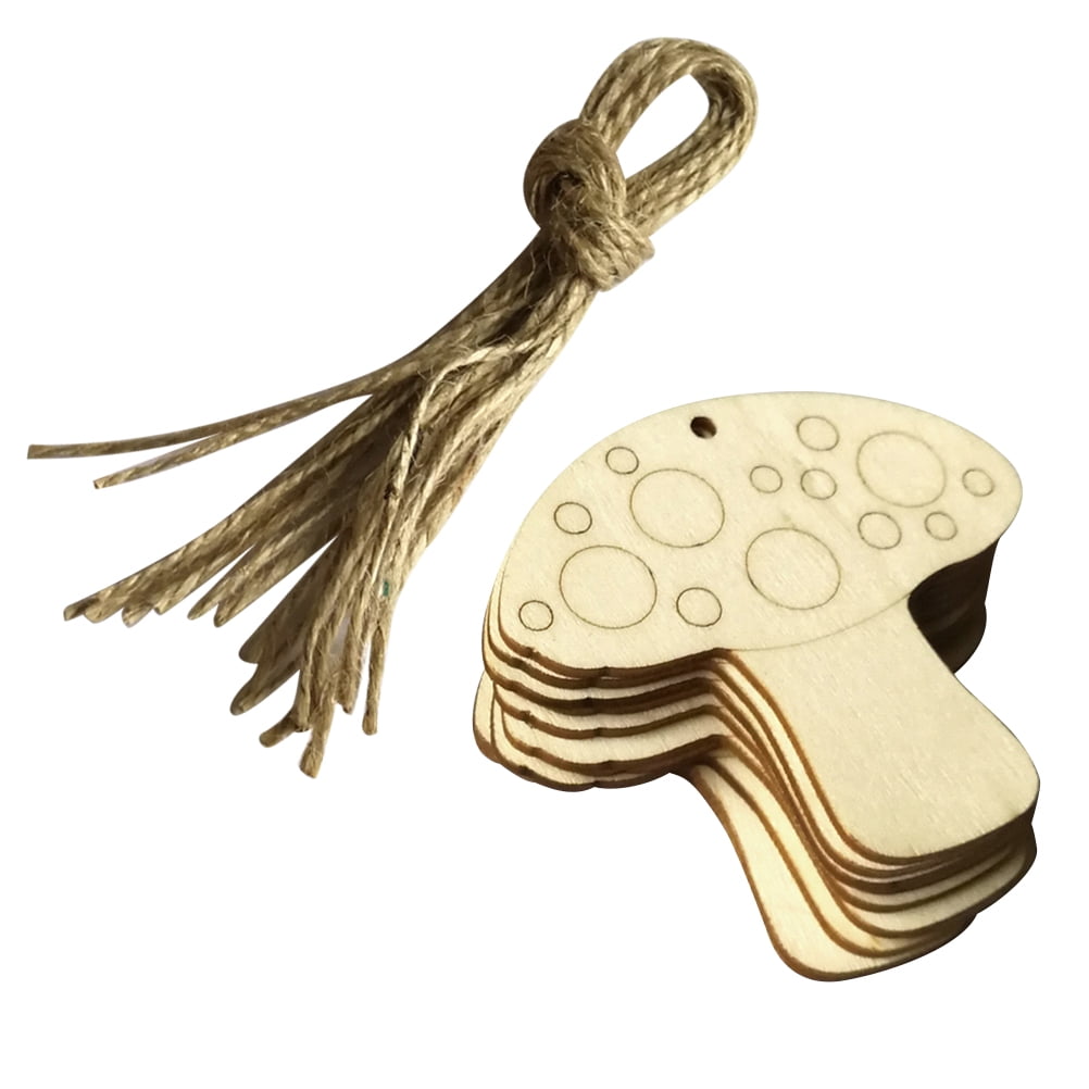 Wooden Wood Slices Unfinished Crafts Cutouts Tag Name Diy