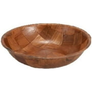 Wooden Woven Salad Bowl, 16-Inch, SET OF 4